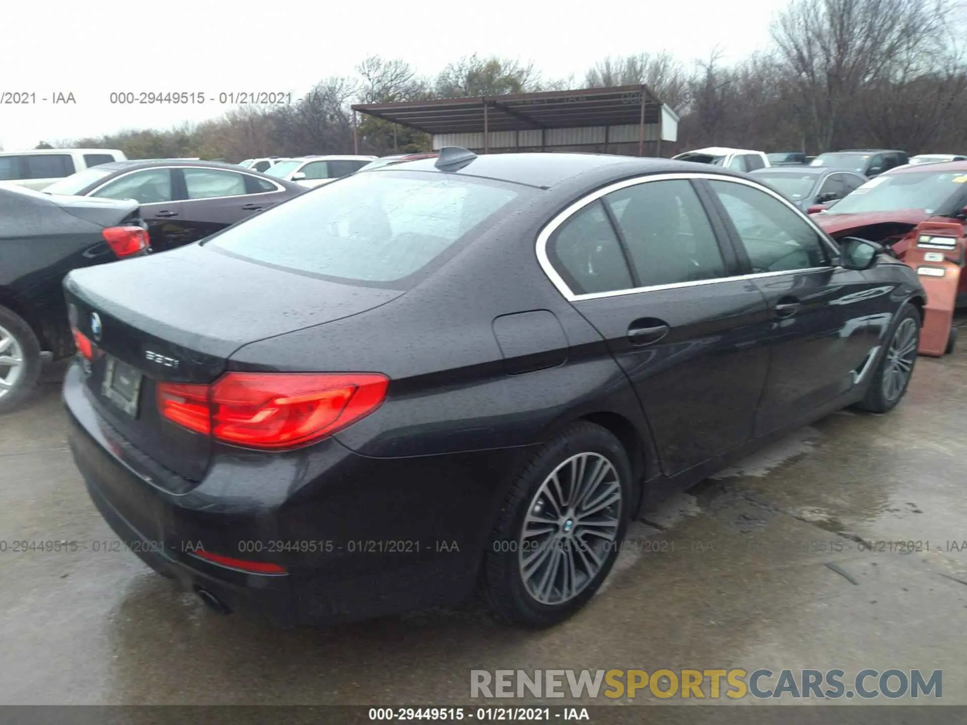 4 fotografías del automóvil dañado WBAJA5C54KBX88193 BMW 5 SERIES 2019