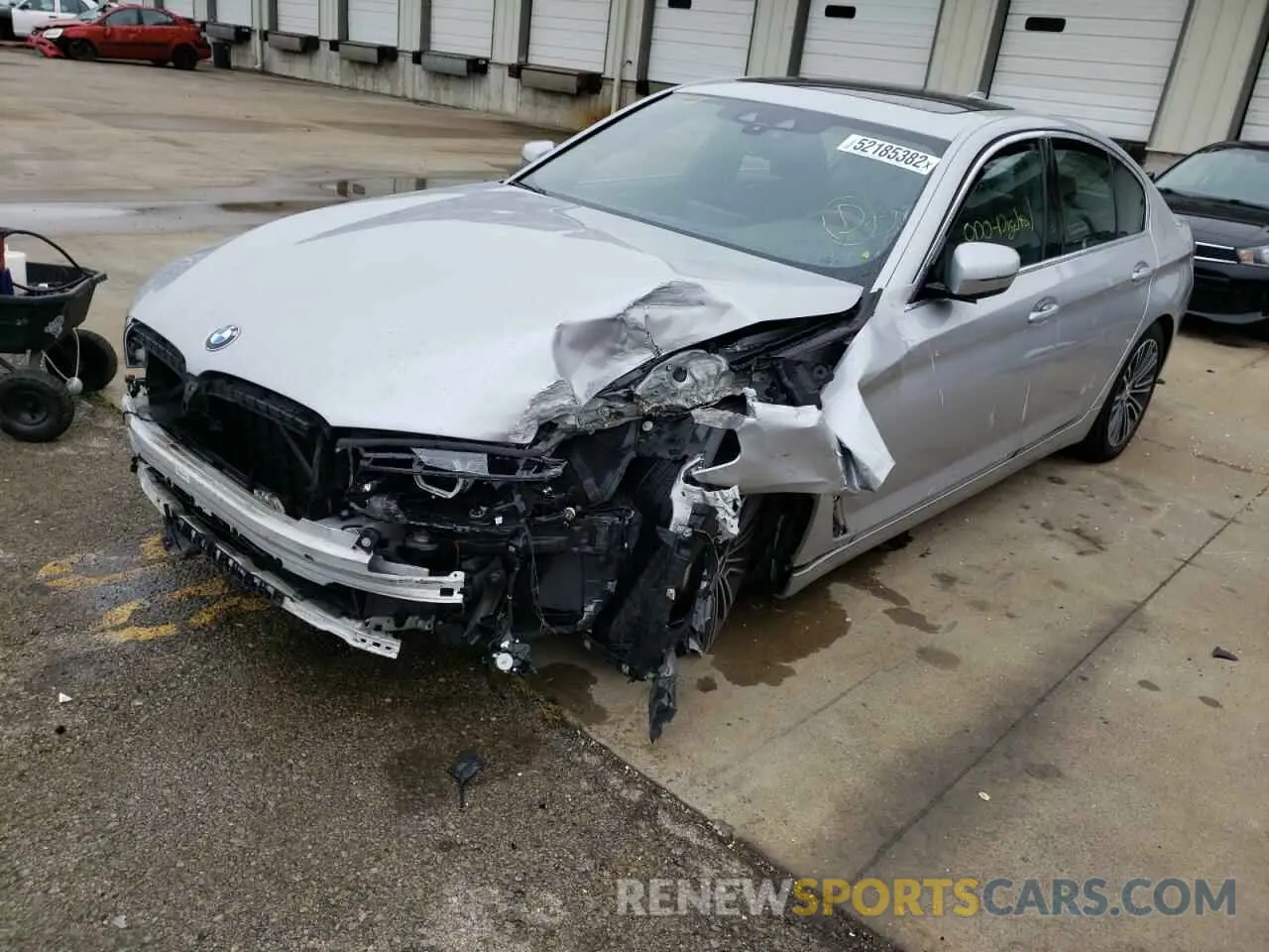 2 fotografías del automóvil dañado WBAJA5C56KBX86218 BMW 5 SERIES 2019