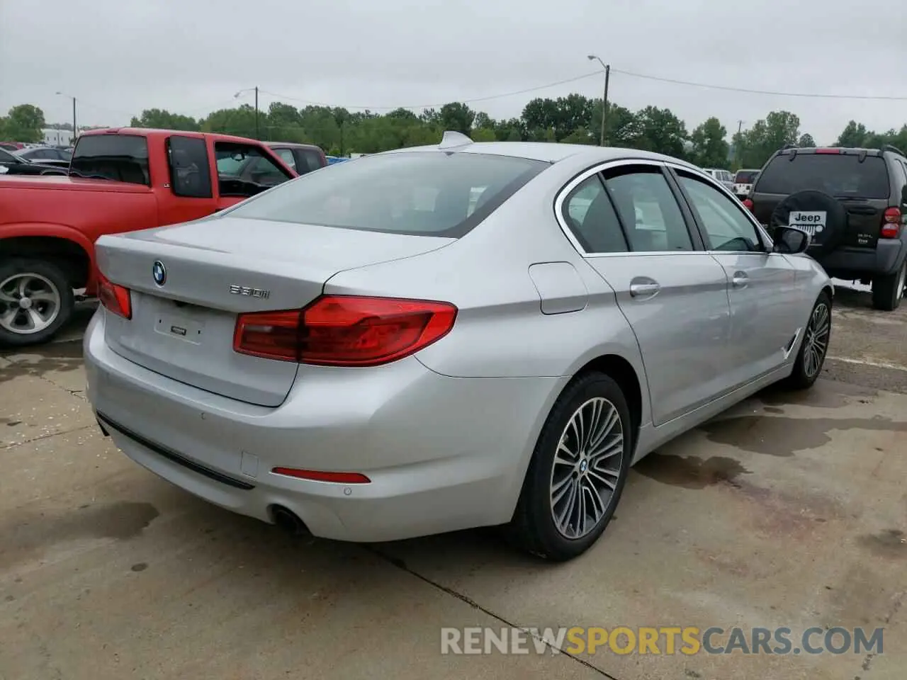 4 fotografías del automóvil dañado WBAJA5C56KBX86218 BMW 5 SERIES 2019