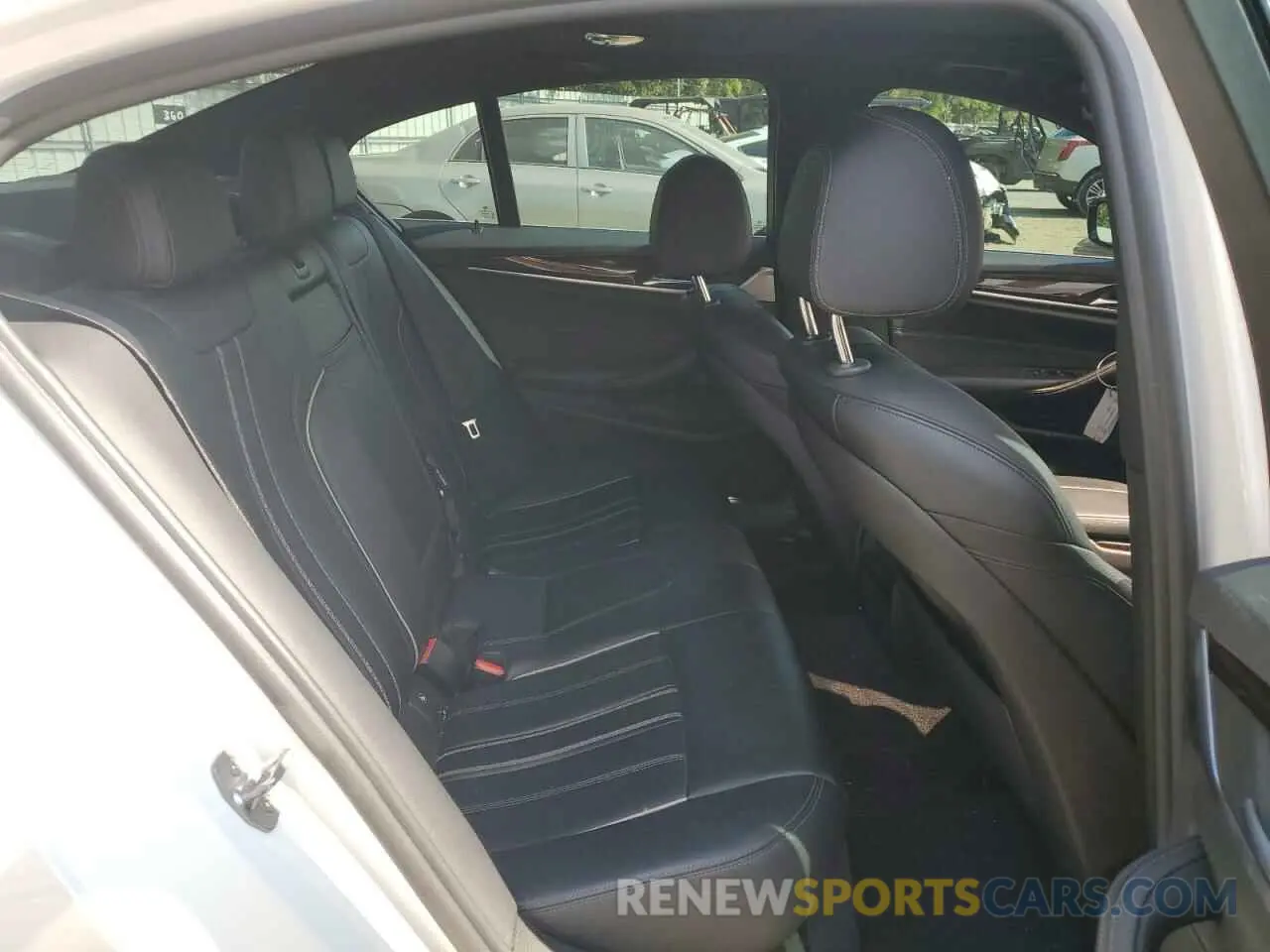 10 fotografías del automóvil dañado WBAJA5C56KWW16465 BMW 5 SERIES 2019