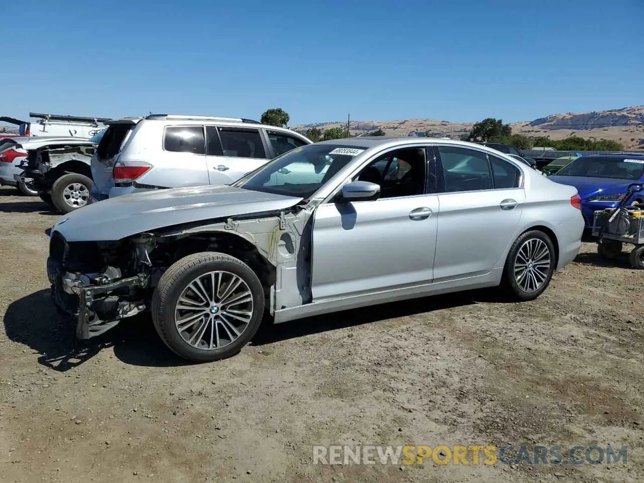 1 fotografías del automóvil dañado WBAJA5C57KBX87524 BMW 5 SERIES 2019