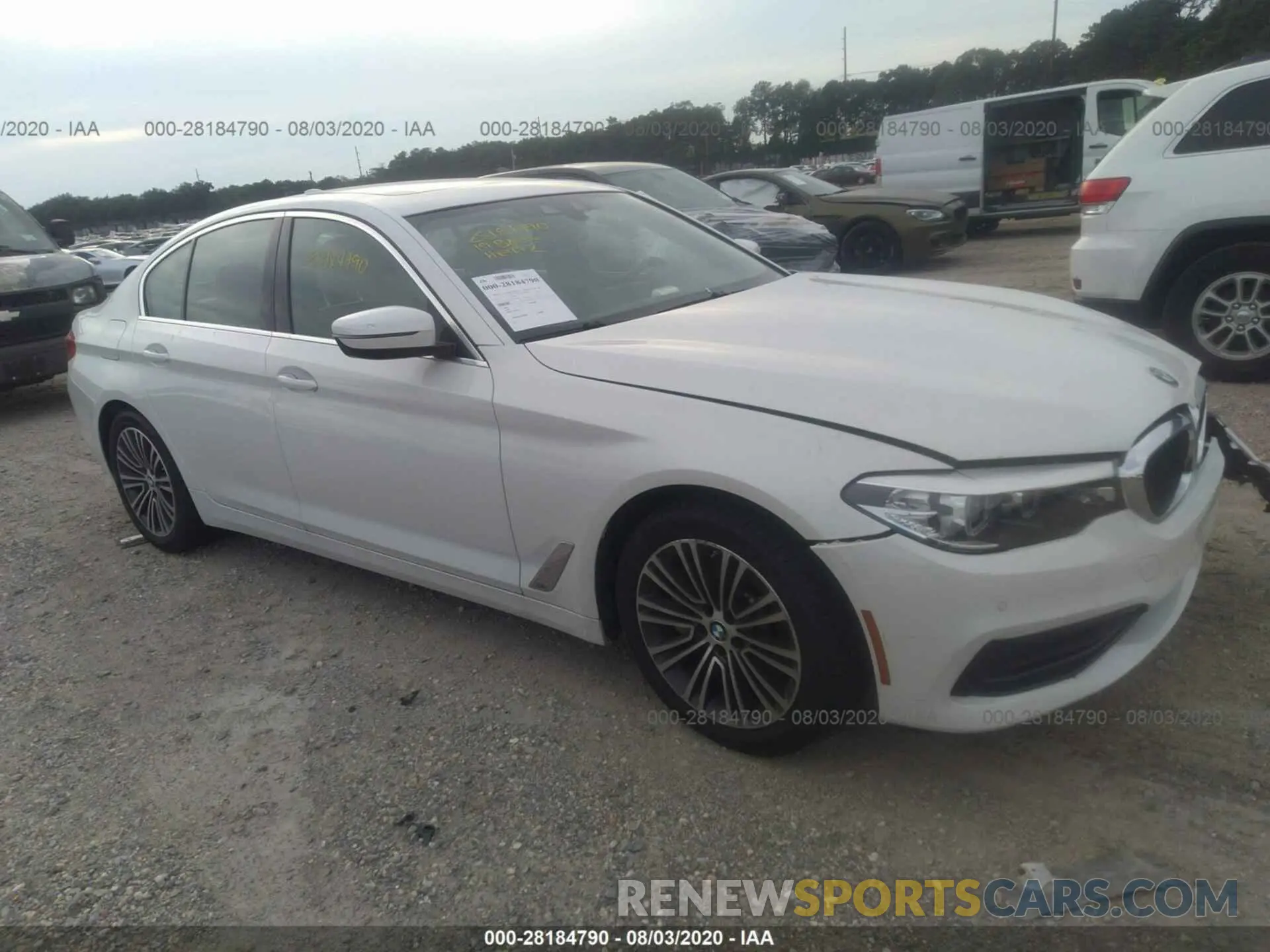 1 fotografías del automóvil dañado WBAJA5C57KWW21464 BMW 5 SERIES 2019