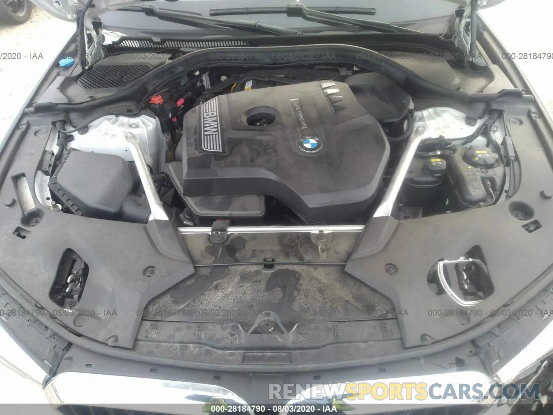 10 fotografías del automóvil dañado WBAJA5C57KWW21464 BMW 5 SERIES 2019
