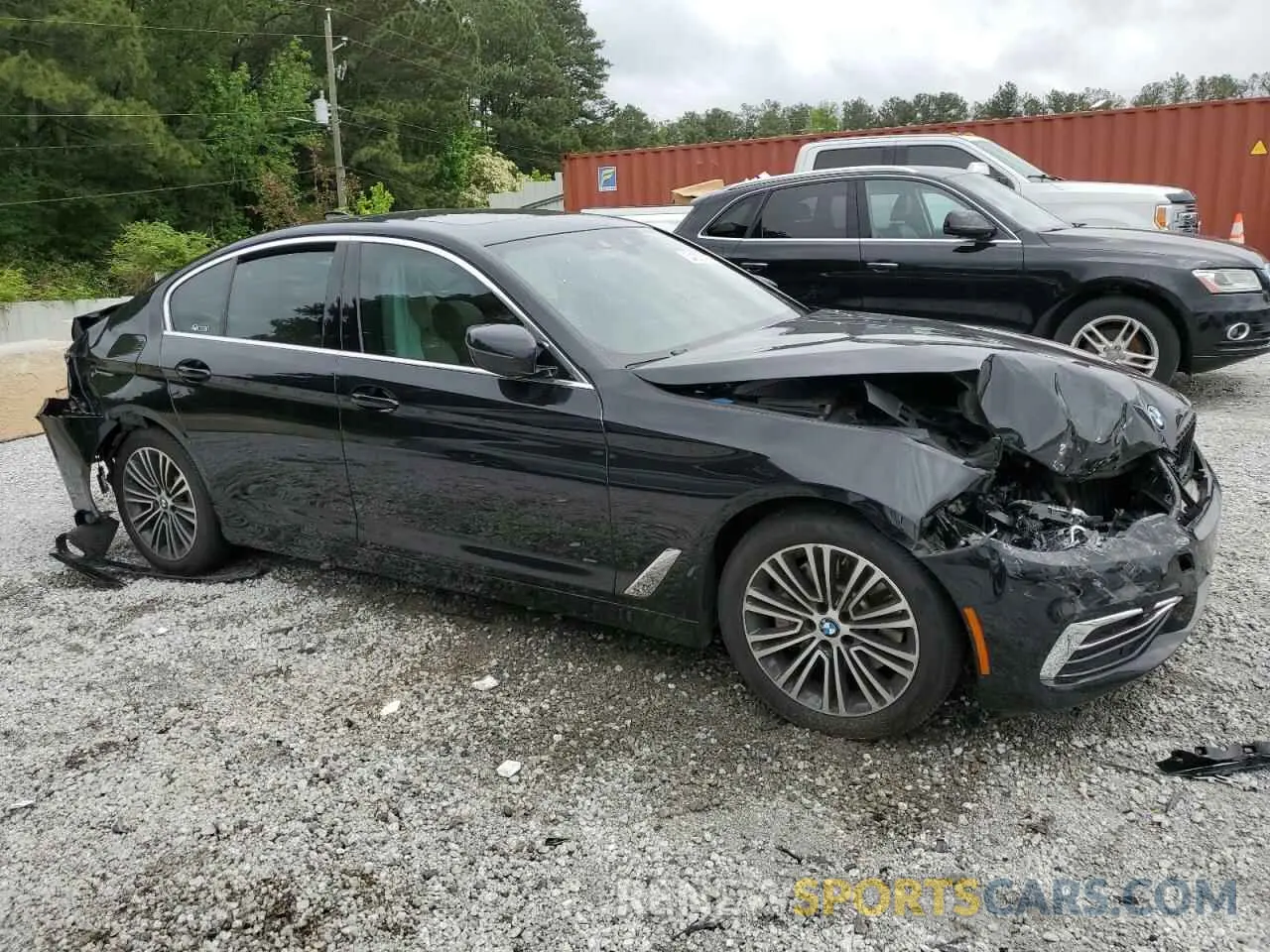 4 fotografías del automóvil dañado WBAJA5C58KBX46657 BMW 5 SERIES 2019