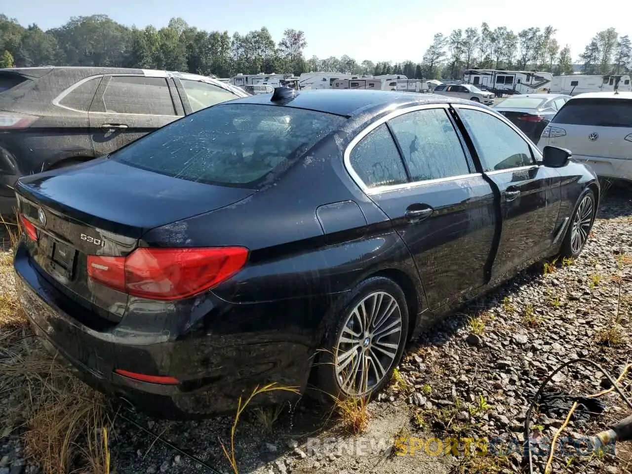 3 fotografías del automóvil dañado WBAJA5C58KWW09047 BMW 5 SERIES 2019