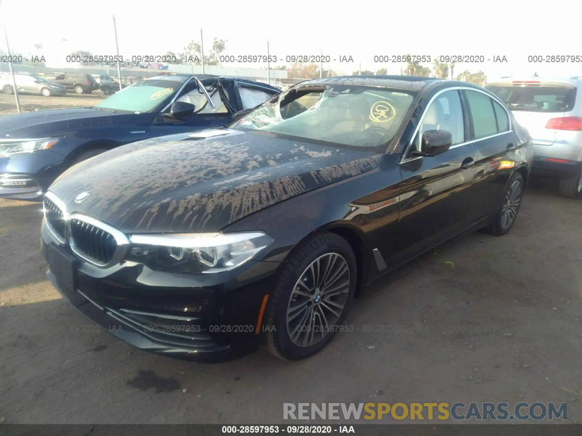 2 fotografías del automóvil dañado WBAJA5C59KBX86455 BMW 5 SERIES 2019