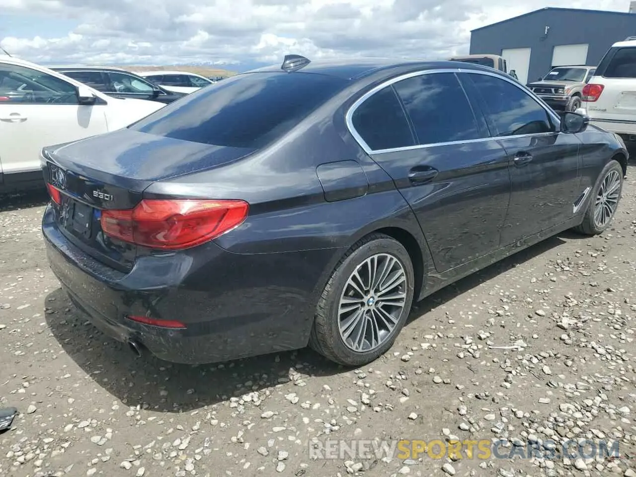 3 fotografías del automóvil dañado WBAJA7C50KG909963 BMW 5 SERIES 2019