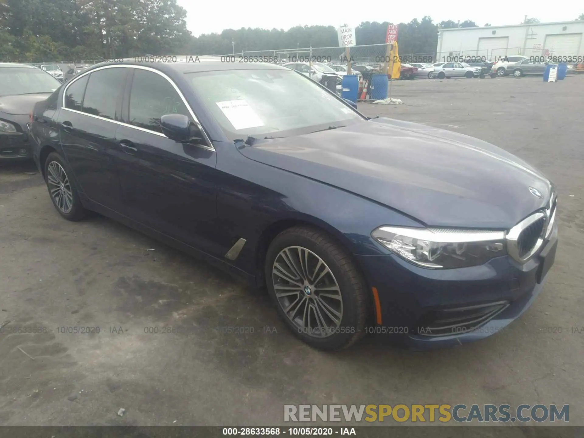 1 fotografías del automóvil dañado WBAJA7C52KG912346 BMW 5 SERIES 2019