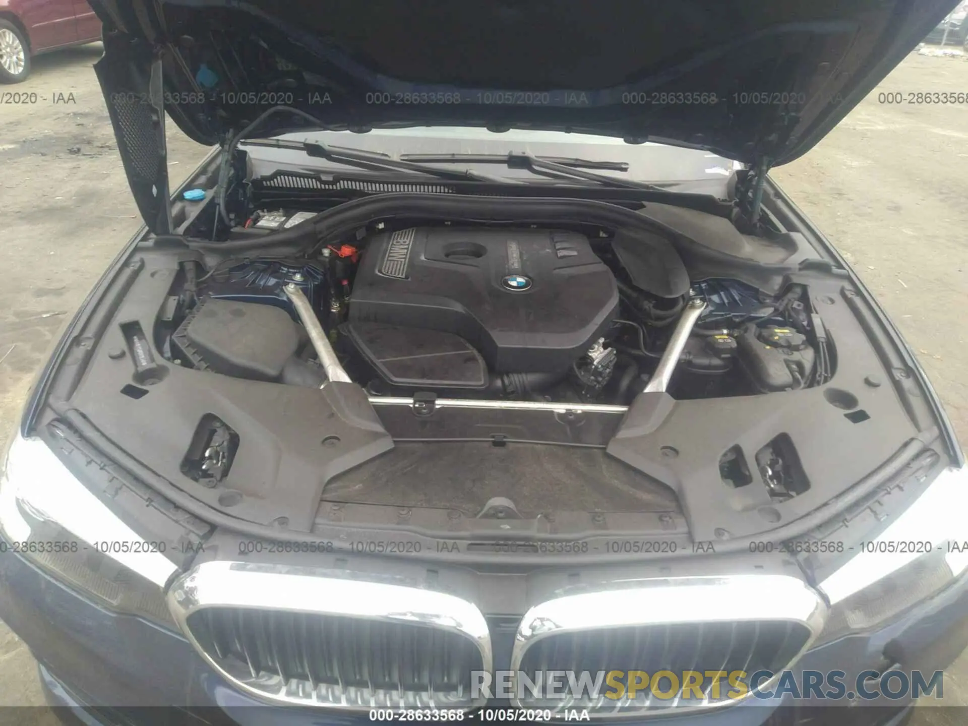10 fotografías del automóvil dañado WBAJA7C52KG912346 BMW 5 SERIES 2019
