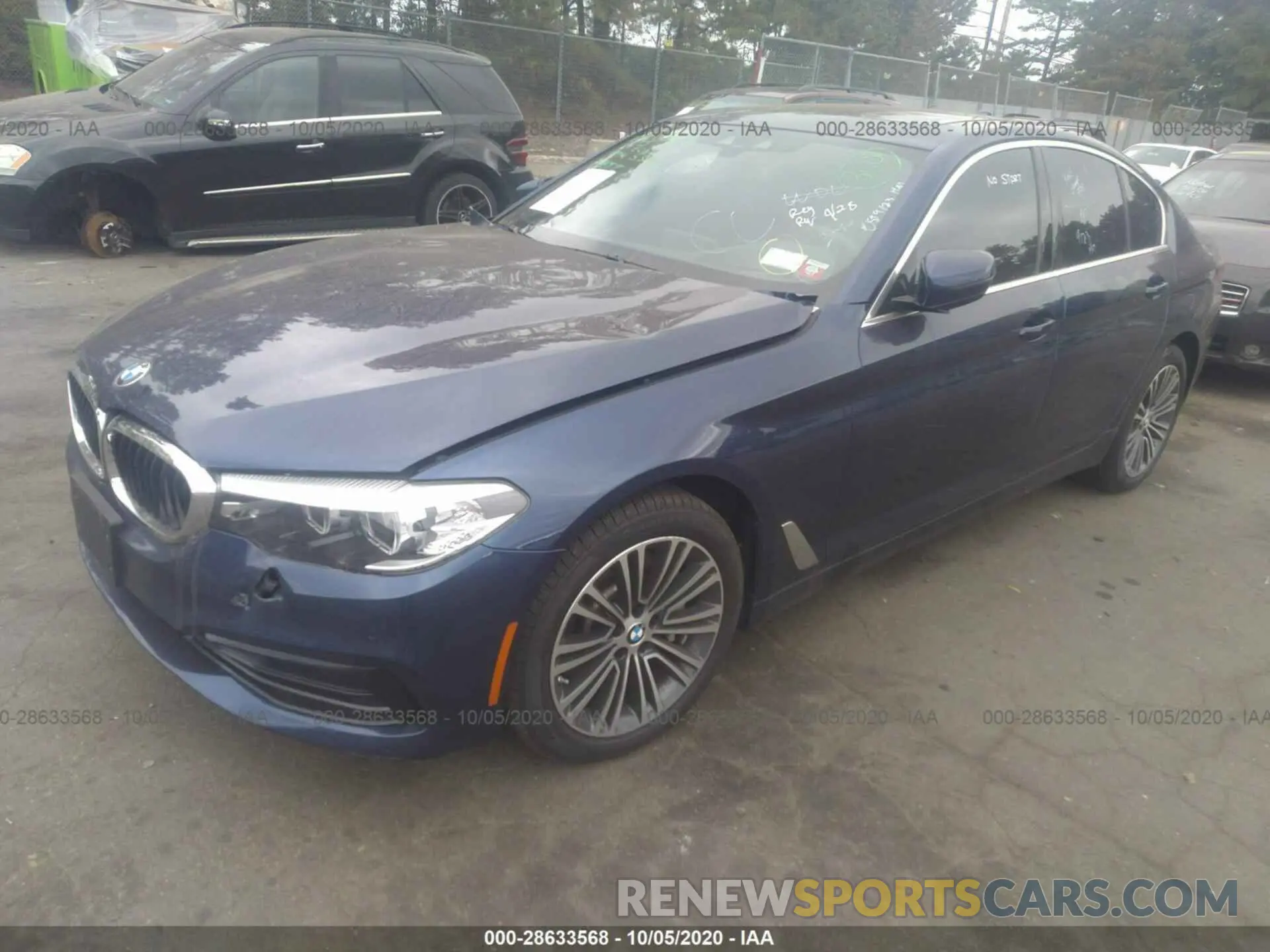 2 fotografías del automóvil dañado WBAJA7C52KG912346 BMW 5 SERIES 2019