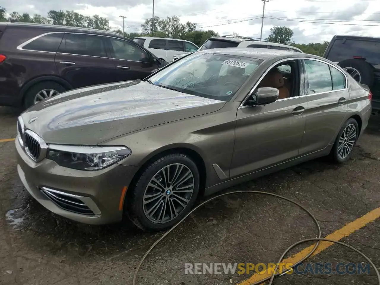 1 fotografías del automóvil dañado WBAJA7C55KWW06375 BMW 5 SERIES 2019