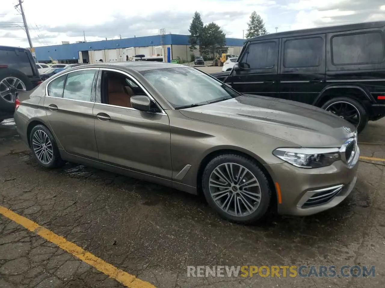 4 fotografías del automóvil dañado WBAJA7C55KWW06375 BMW 5 SERIES 2019