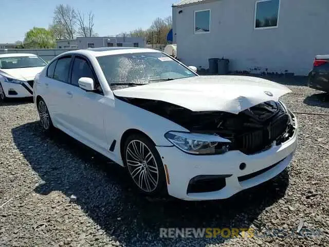 14 fotografías del automóvil dañado WBAJA7C55KWW49663 BMW 5 SERIES 2019