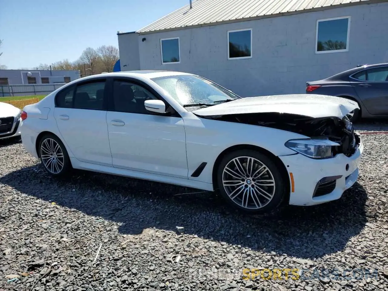 4 fotografías del automóvil dañado WBAJA7C55KWW49663 BMW 5 SERIES 2019