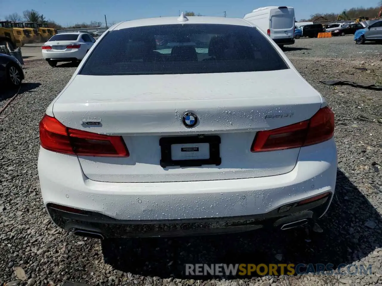 6 fotografías del automóvil dañado WBAJA7C55KWW49663 BMW 5 SERIES 2019
