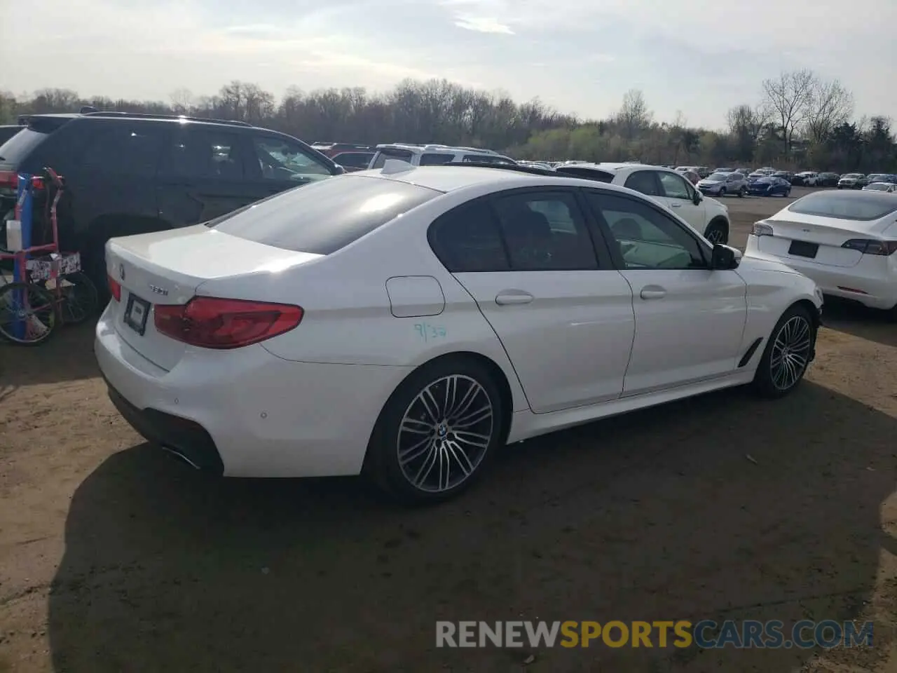 3 fotografías del automóvil dañado WBAJA7C56KG909742 BMW 5 SERIES 2019