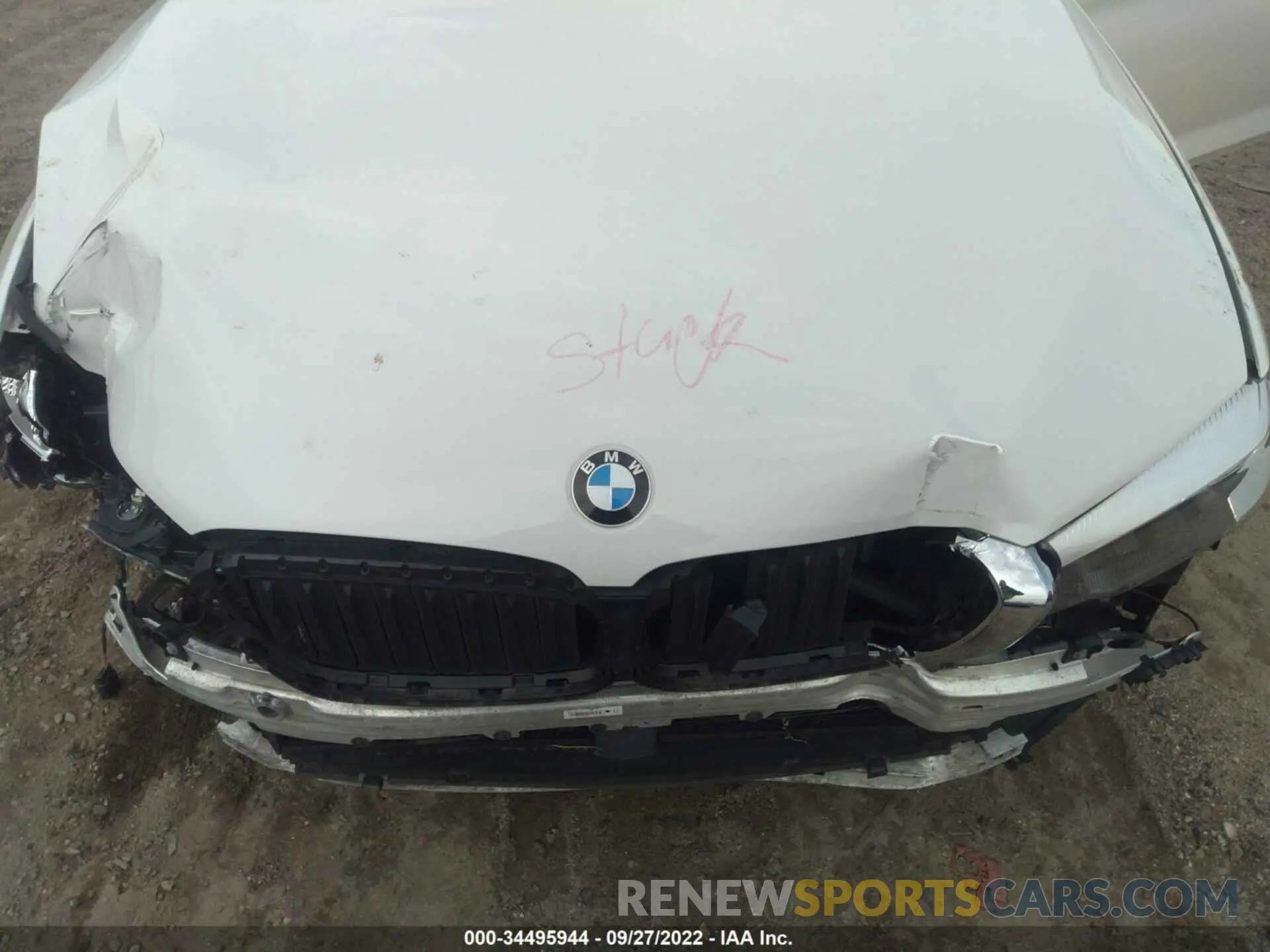 10 fotografías del automóvil dañado WBAJA7C56KWW23573 BMW 5 SERIES 2019