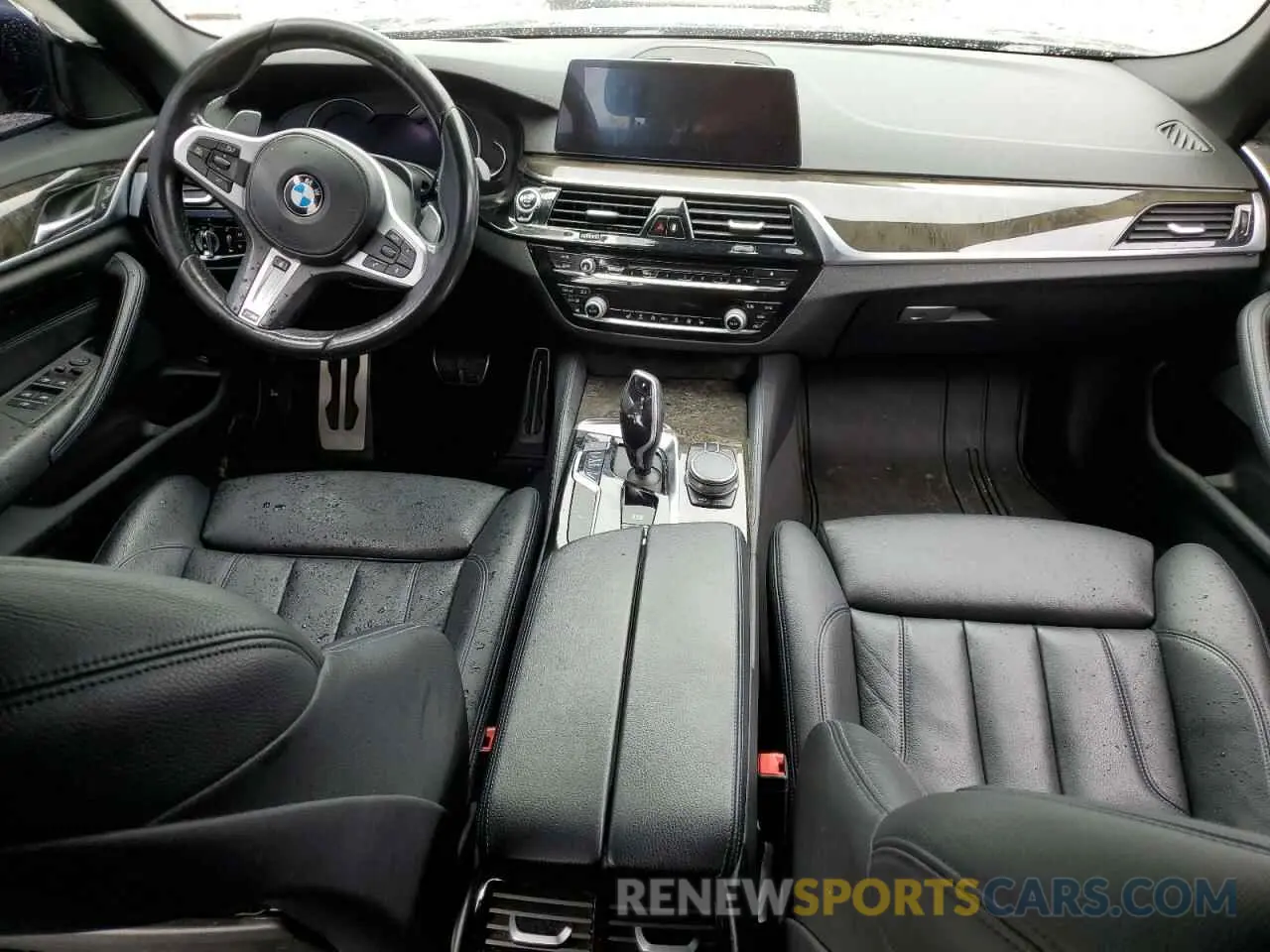 8 fotografías del automóvil dañado WBAJA7C57KG910379 BMW 5 SERIES 2019