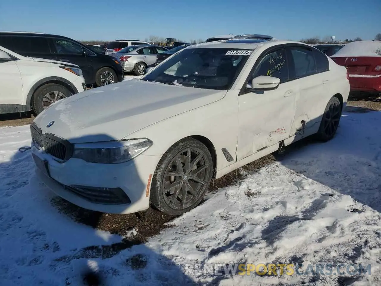 1 fotografías del automóvil dañado WBAJA7C57KWW07303 BMW 5 SERIES 2019
