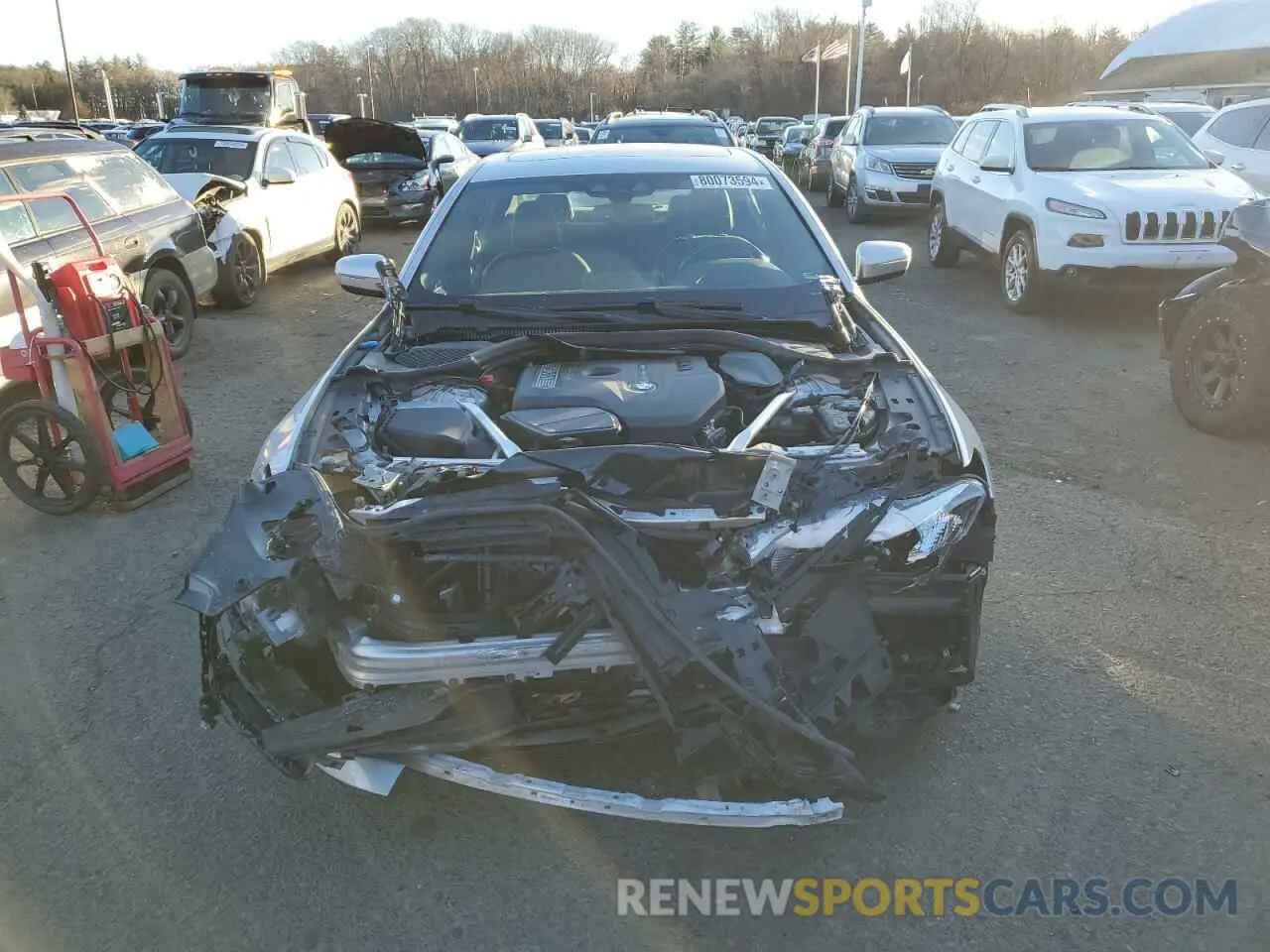 5 fotografías del automóvil dañado WBAJA7C57KWW35585 BMW 5 SERIES 2019