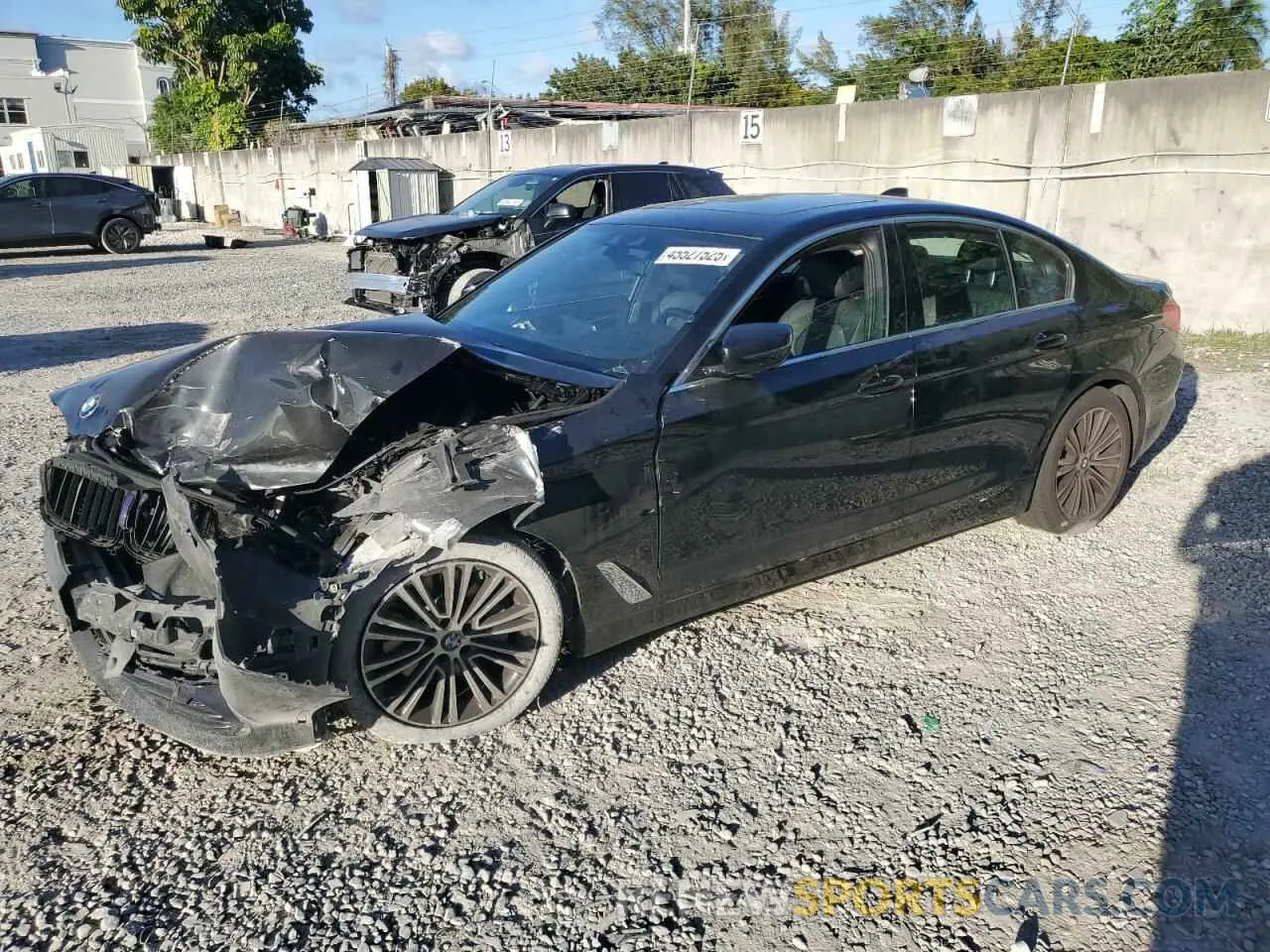 1 fotografías del automóvil dañado WBAJA7C57KWW47882 BMW 5 SERIES 2019