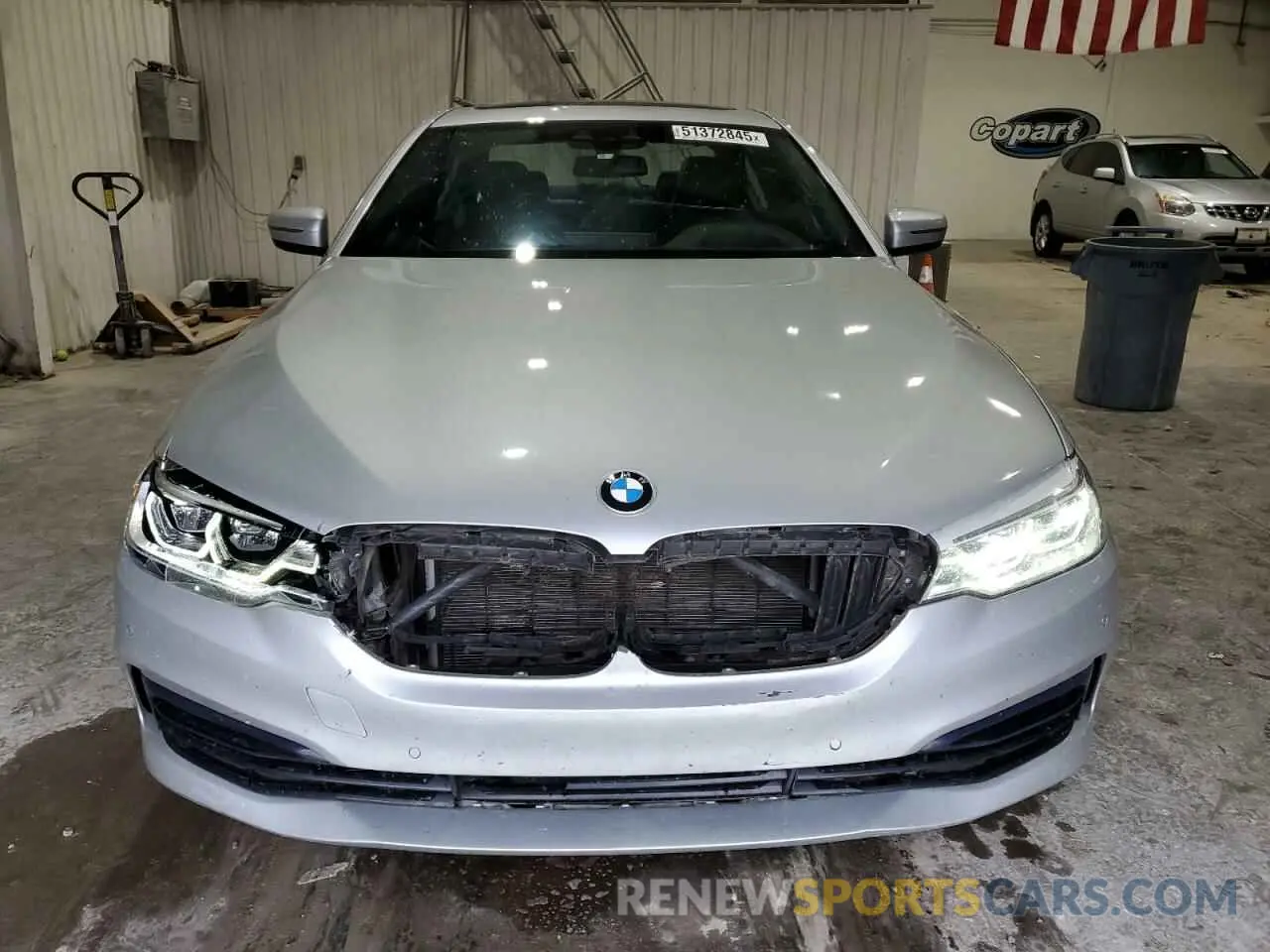 5 fotografías del automóvil dañado WBAJA7C58KWW40228 BMW 5 SERIES 2019