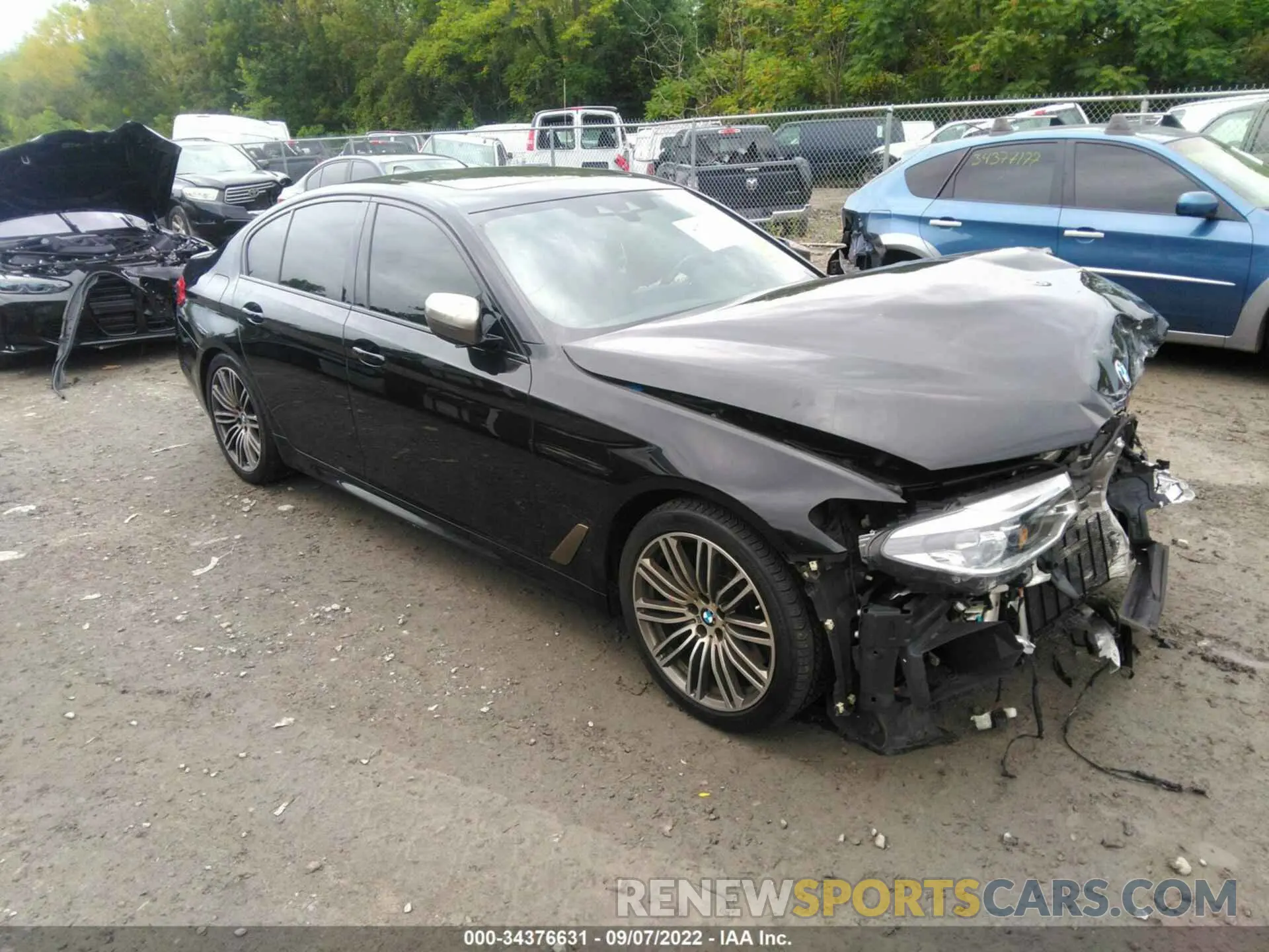 1 fotografías del automóvil dañado WBAJB9C55KB464755 BMW 5 SERIES 2019
