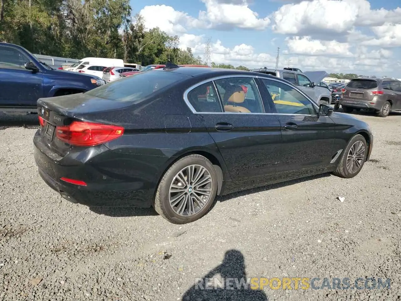3 fotografías del automóvil dañado WBAJE5C51KWA98689 BMW 5 SERIES 2019