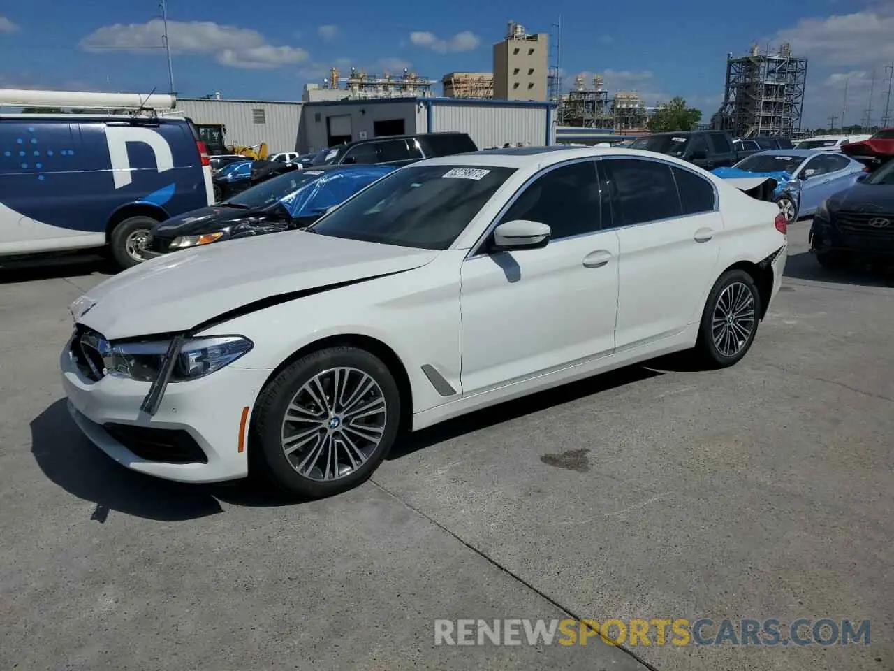 1 fotografías del automóvil dañado WBAJE5C56KWW17040 BMW 5 SERIES 2019