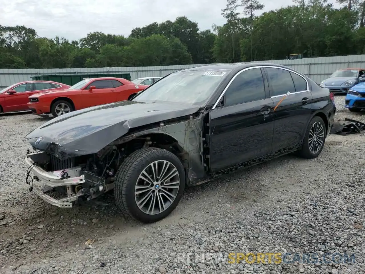 1 fotografías del automóvil dañado WBAJE5C57KWW14504 BMW 5 SERIES 2019