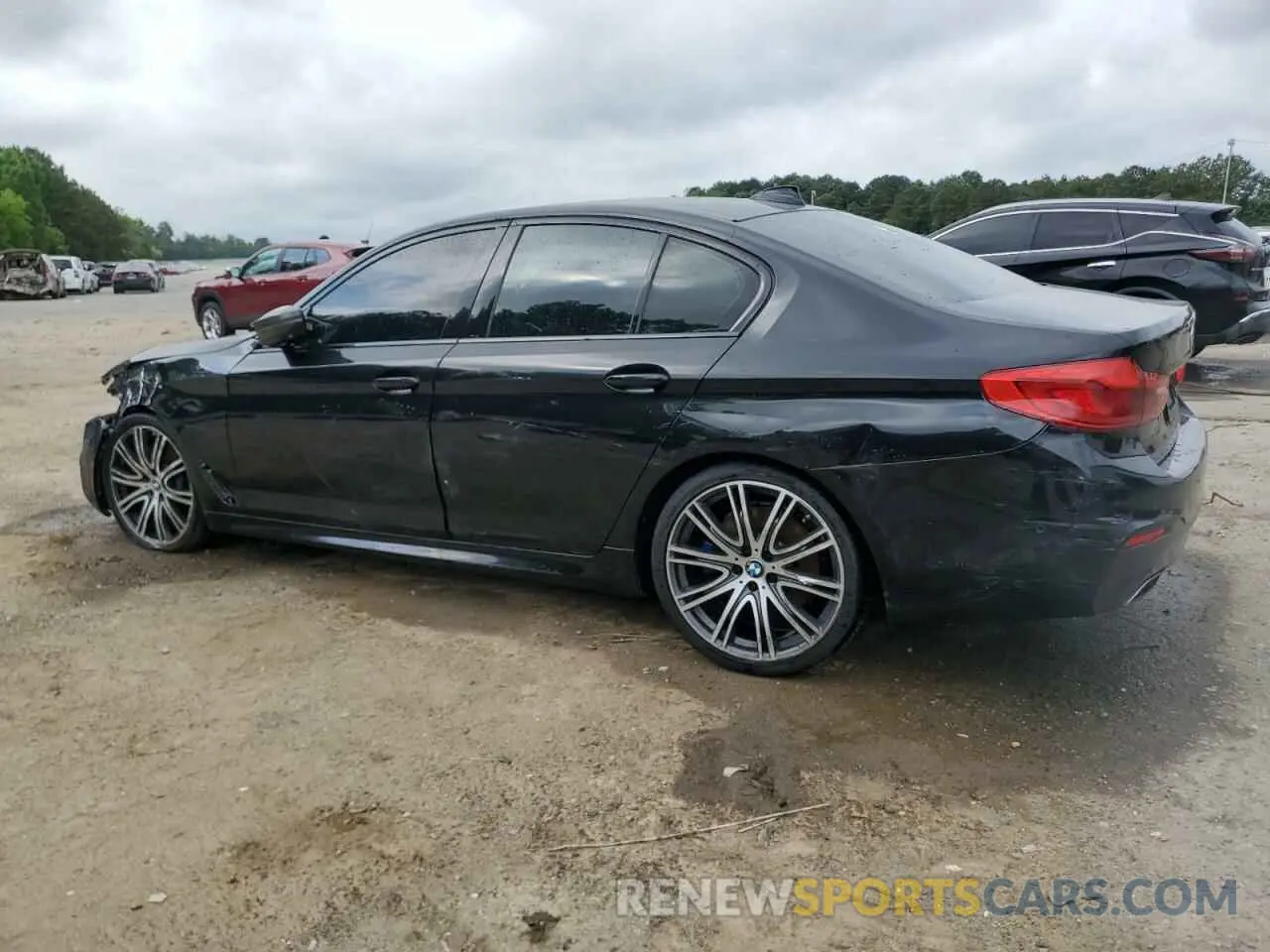 2 fotografías del automóvil dañado WBAJE5C58KWW10039 BMW 5 SERIES 2019