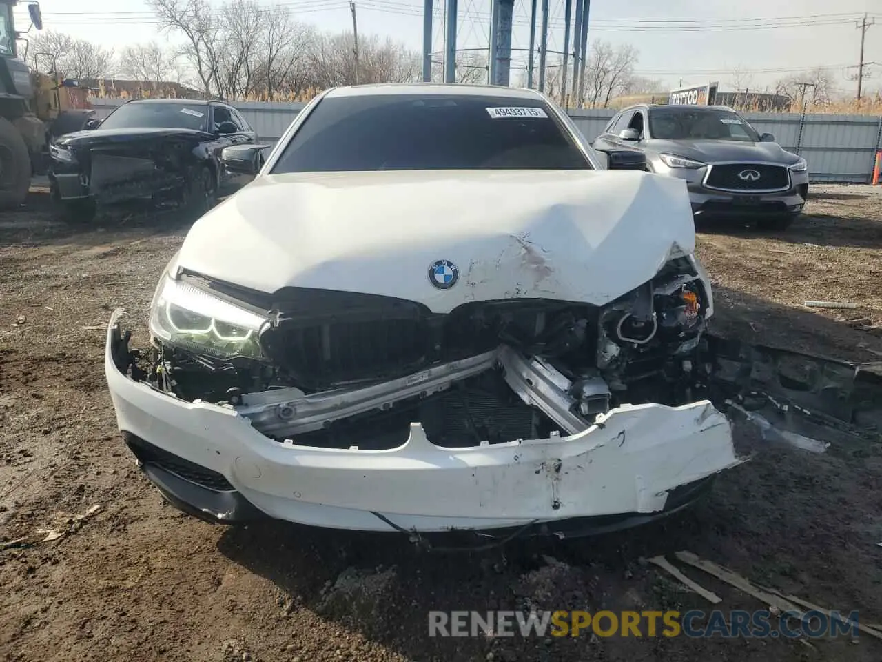 5 fotografías del automóvil dañado WBAJE7C54KWD55176 BMW 5 SERIES 2019