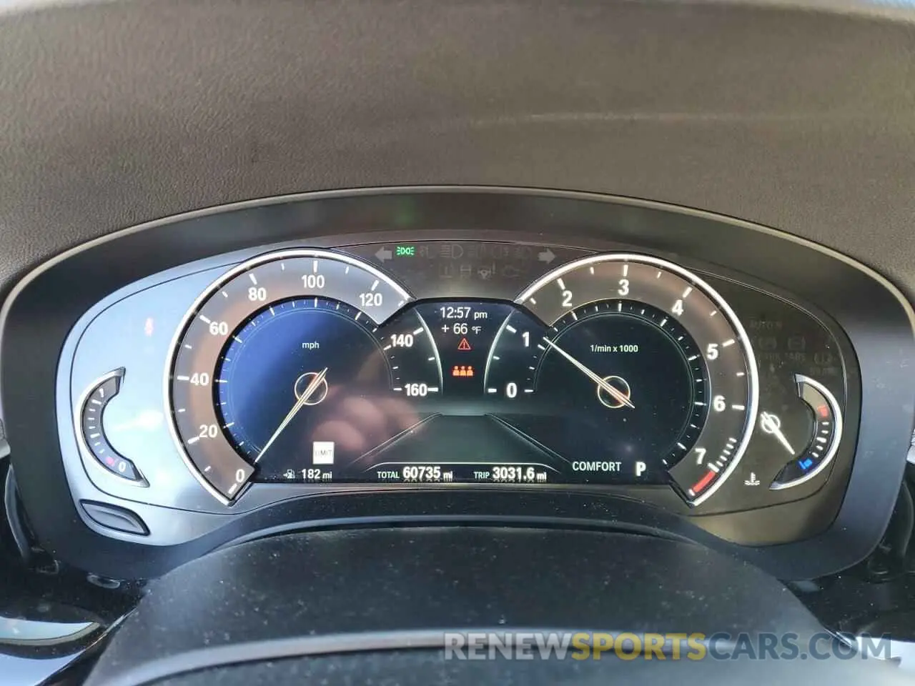 9 fotografías del automóvil dañado WBAJE7C57KWW20203 BMW 5 SERIES 2019