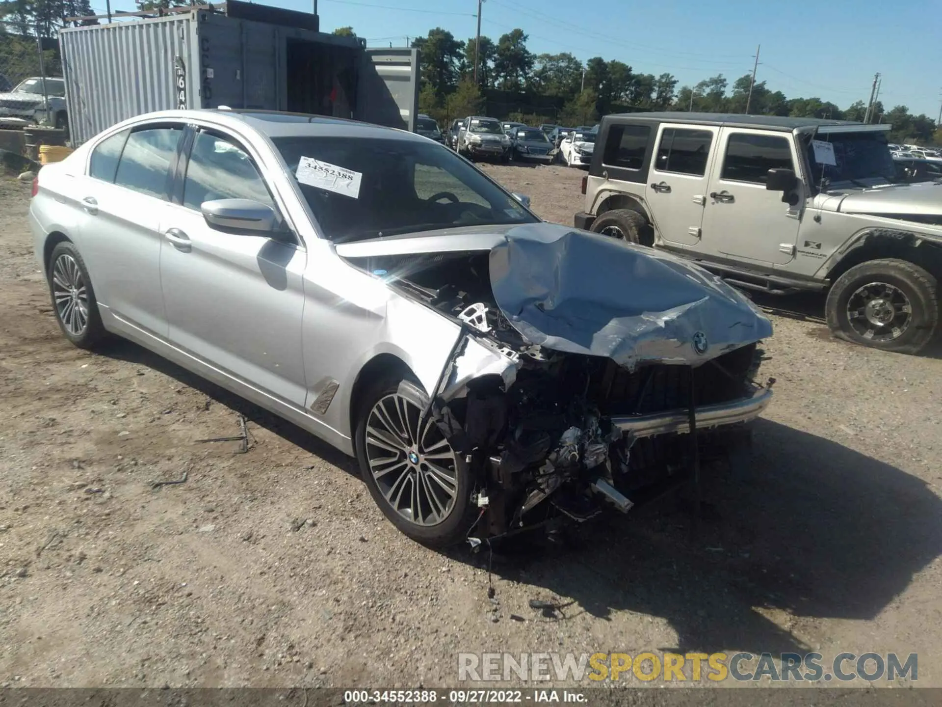 1 fotografías del automóvil dañado WBAJE7C5XKWW06487 BMW 5 SERIES 2019