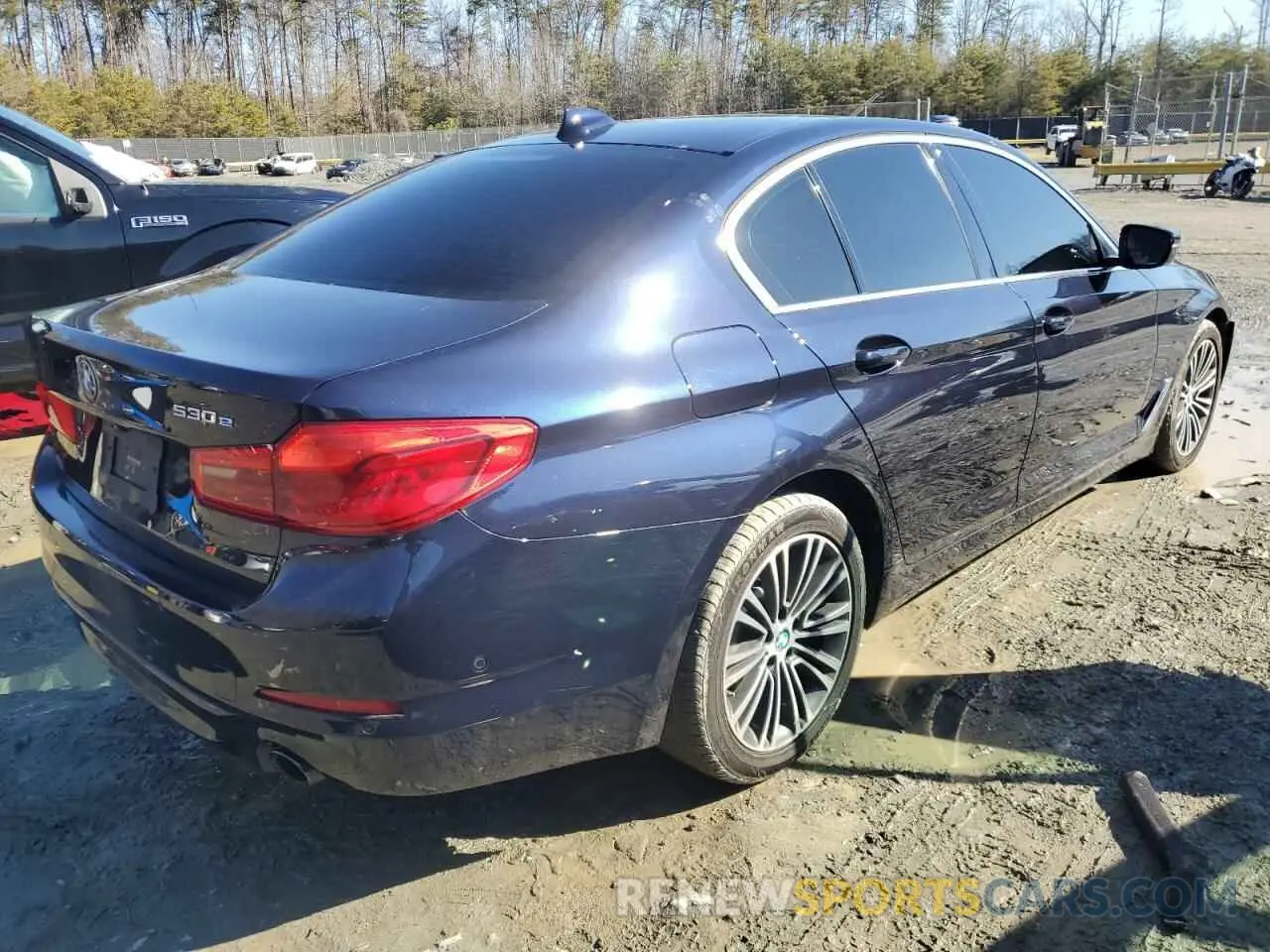 3 fotografías del automóvil dañado WBAJA9C00LB399824 BMW 5 SERIES 2020