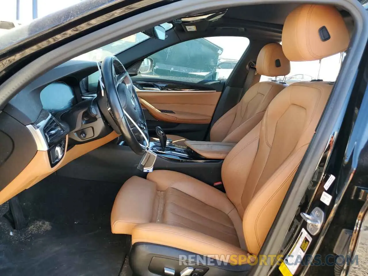 7 fotografías del automóvil dañado WBAJR3C00LWW66751 BMW 5 SERIES 2020