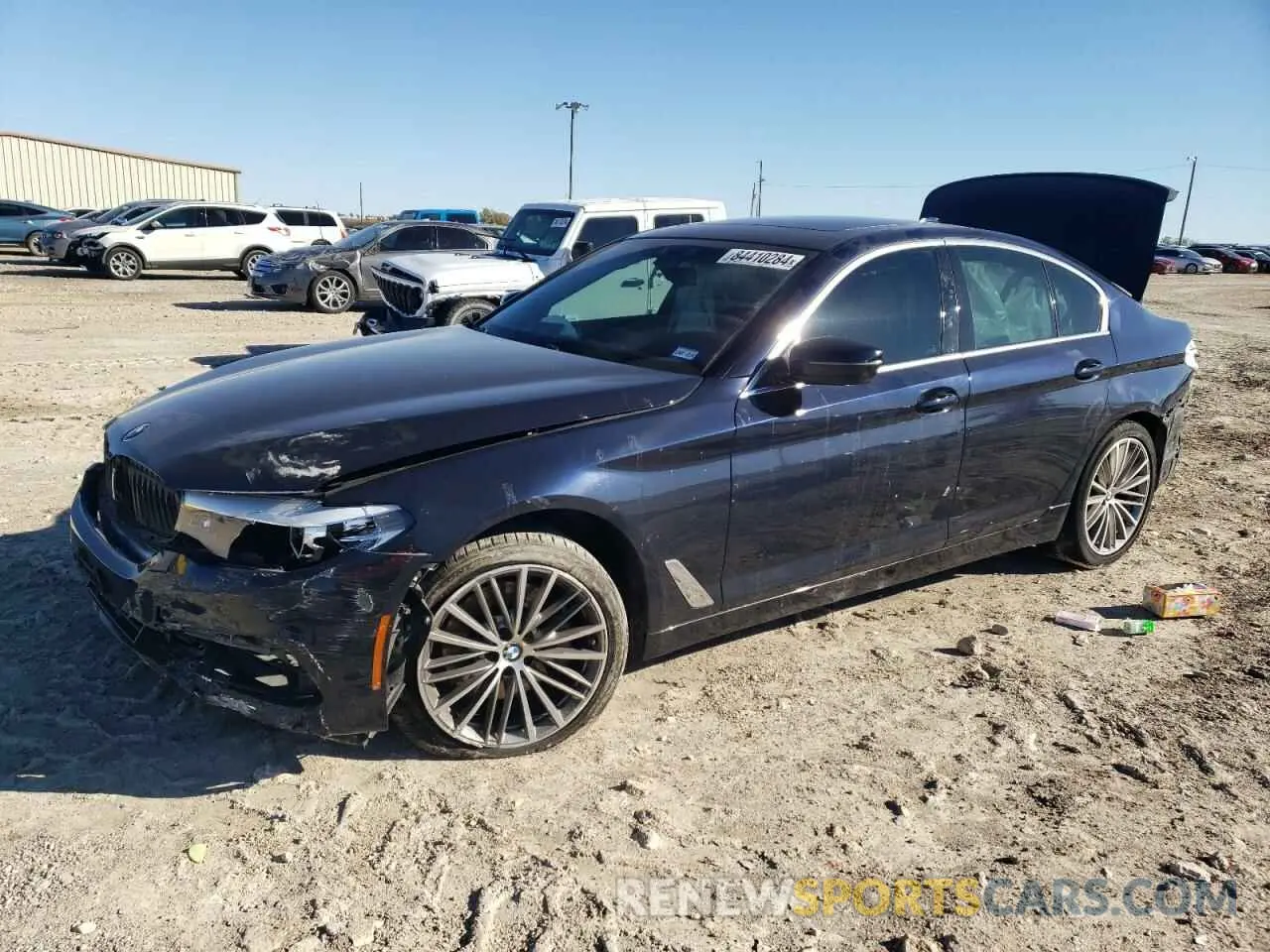 1 fotografías del automóvil dañado WBAJR3C01LCD61215 BMW 5 SERIES 2020