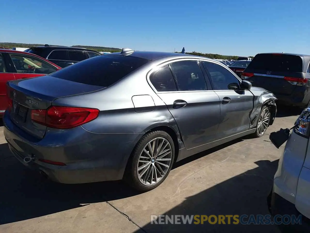 3 fotografías del automóvil dañado WBAJR3C01LWW68153 BMW 5 SERIES 2020