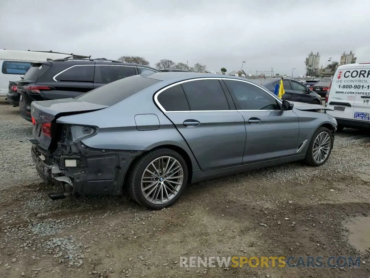 3 fotografías del automóvil dañado WBAJR3C02LCE55006 BMW 5 SERIES 2020