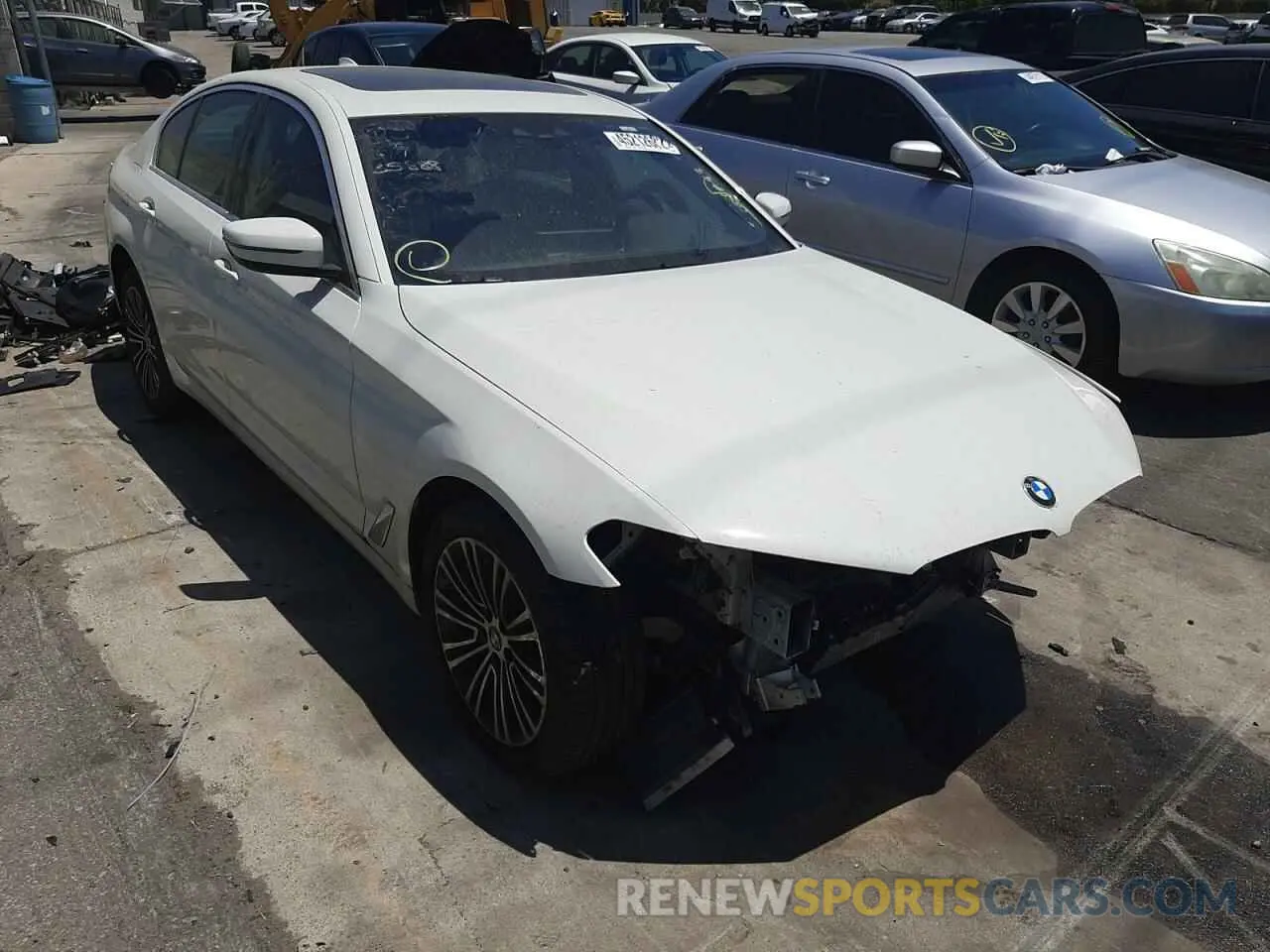 1 fotografías del automóvil dañado WBAJR3C07LWW73695 BMW 5 SERIES 2020