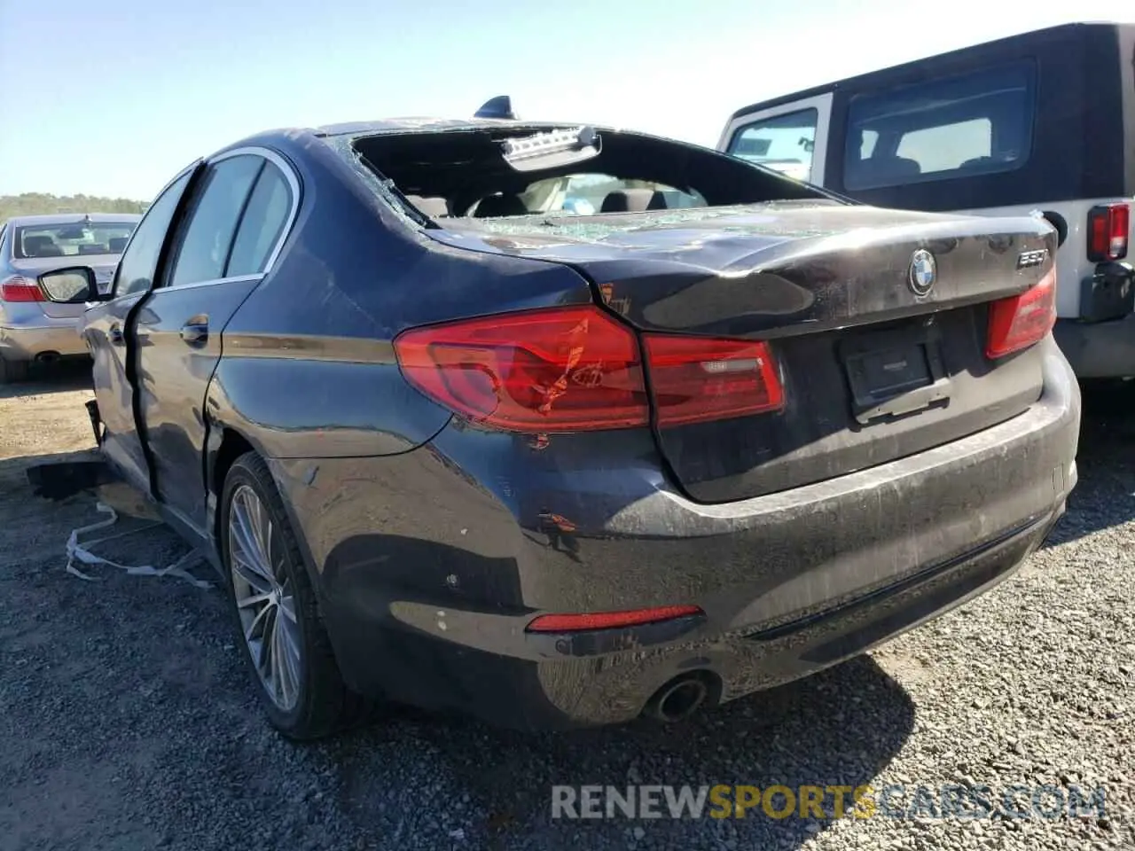 3 fotografías del automóvil dañado WBAJR3C09LWW63525 BMW 5 SERIES 2020