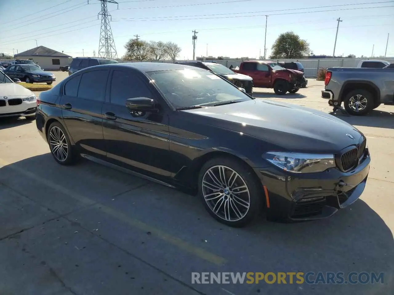 4 fotografías del automóvil dañado WBAJR3C09LWW79238 BMW 5 SERIES 2020