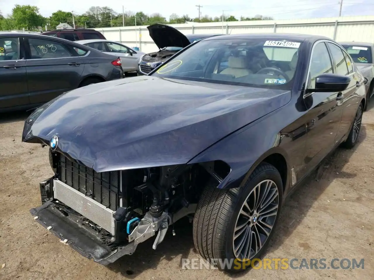 2 fotografías del automóvil dañado WBAJR7C01LWW68662 BMW 5 SERIES 2020