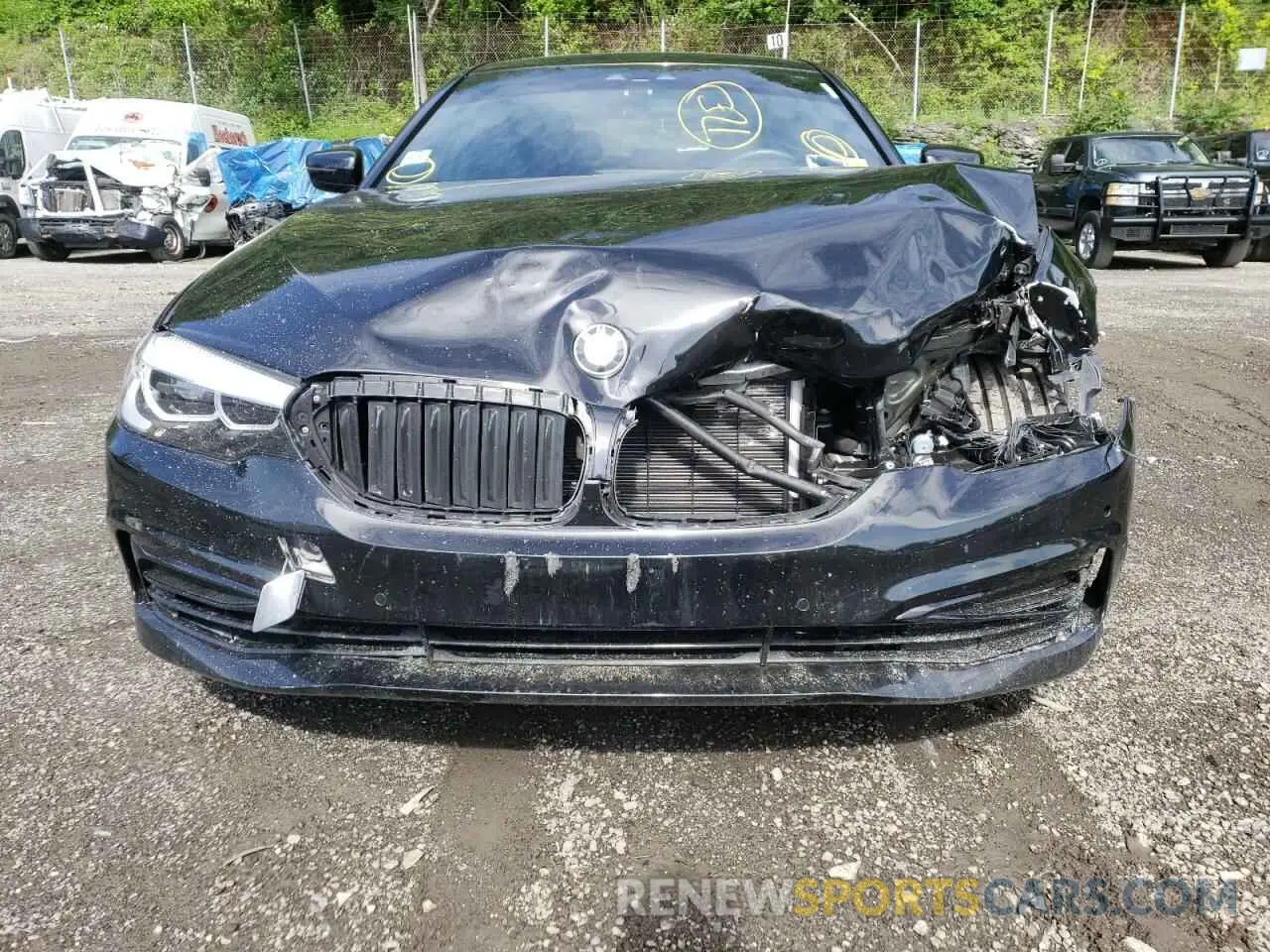 9 fotografías del automóvil dañado WBAJR7C04LWW74858 BMW 5 SERIES 2020