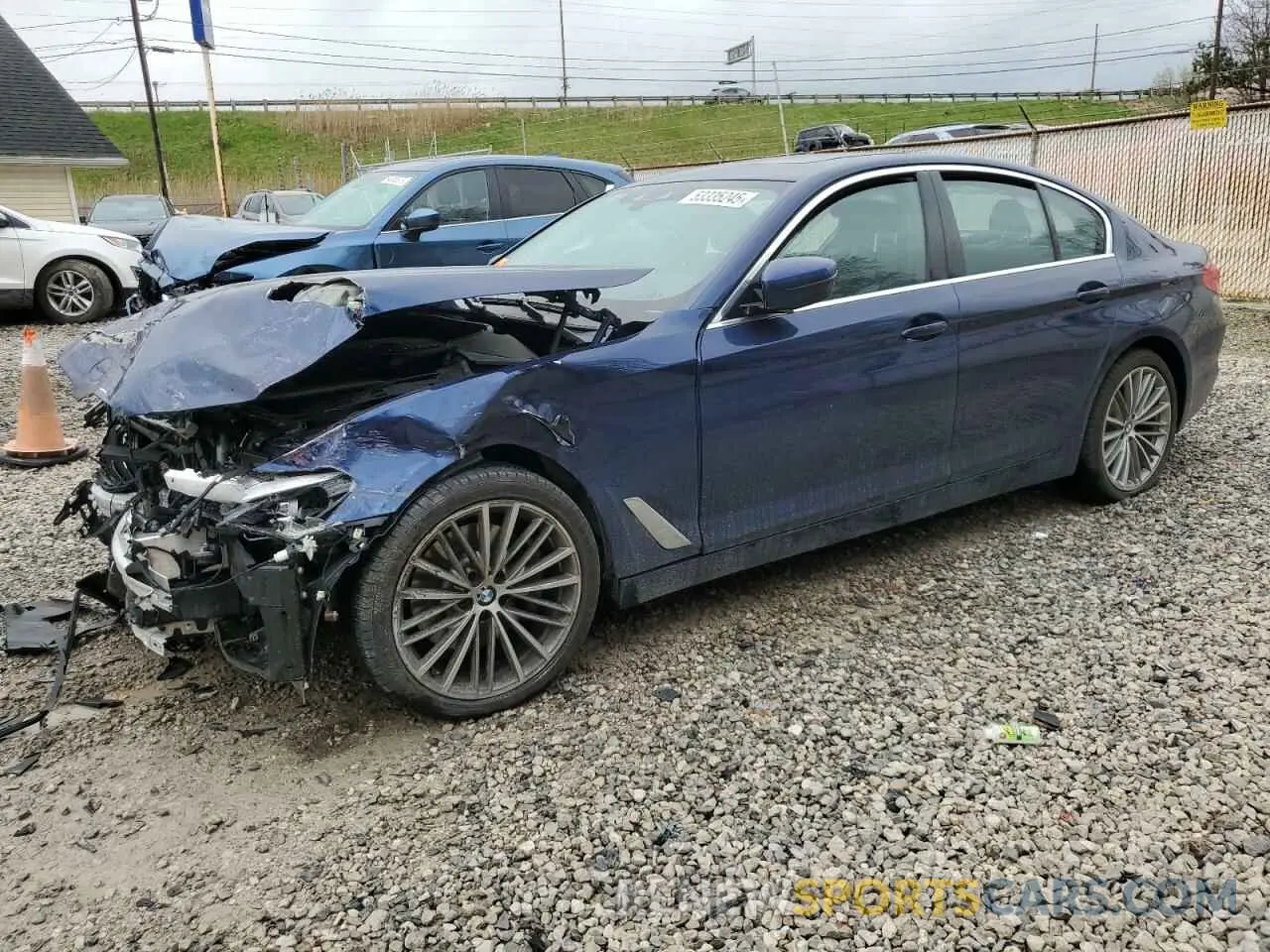 1 fotografías del automóvil dañado WBAJR7C08LCE56894 BMW 5 SERIES 2020