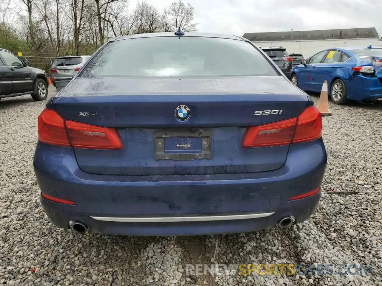 6 fotografías del automóvil dañado WBAJR7C08LCE56894 BMW 5 SERIES 2020