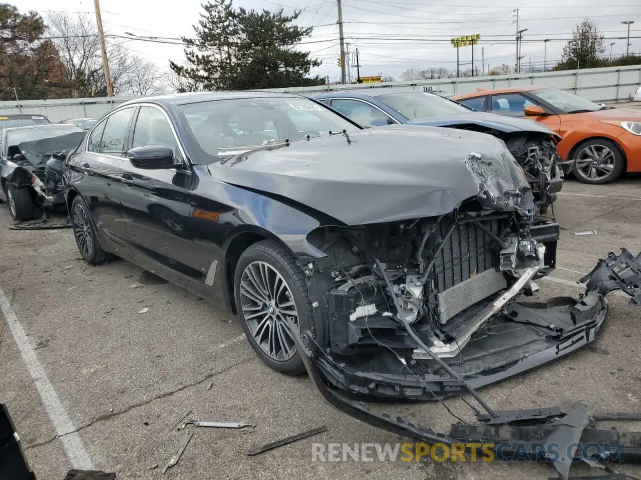 4 fotografías del automóvil dañado WBAJR7C0XLCD60832 BMW 5 SERIES 2020