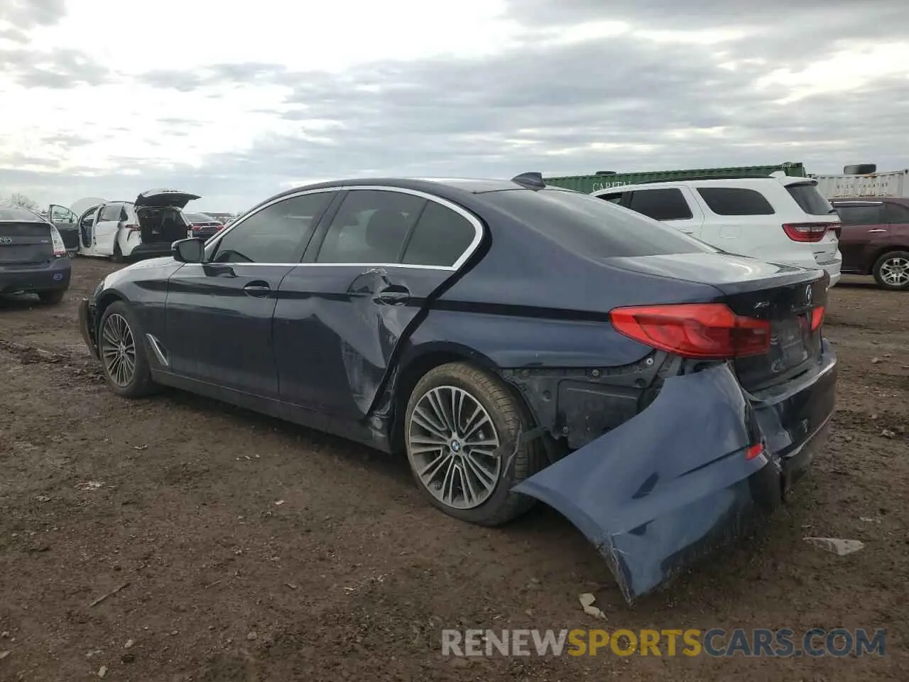 2 fotografías del automóvil dañado WBAJR7C0XLCE48697 BMW 5 SERIES 2020