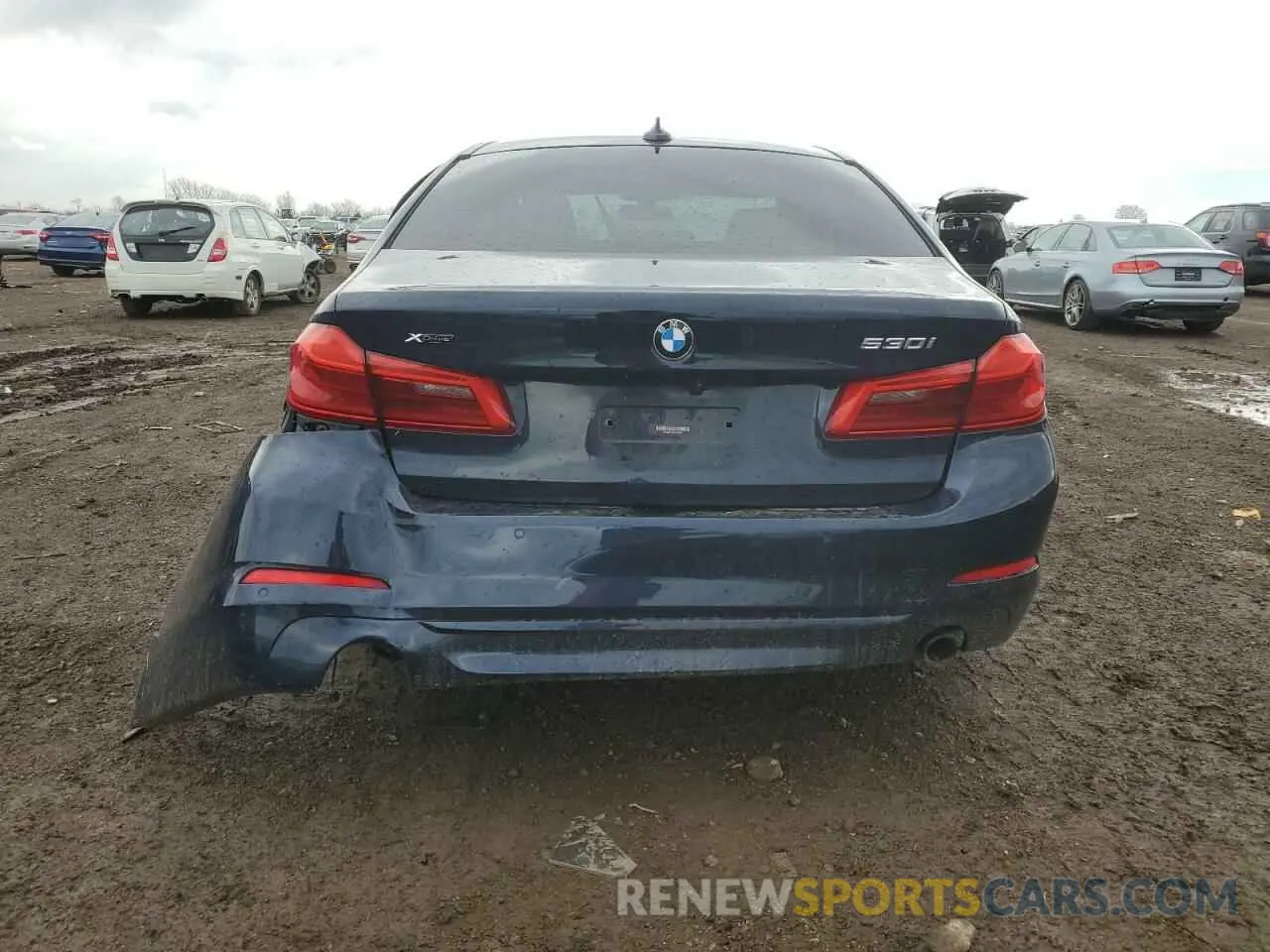 6 fotografías del automóvil dañado WBAJR7C0XLCE48697 BMW 5 SERIES 2020