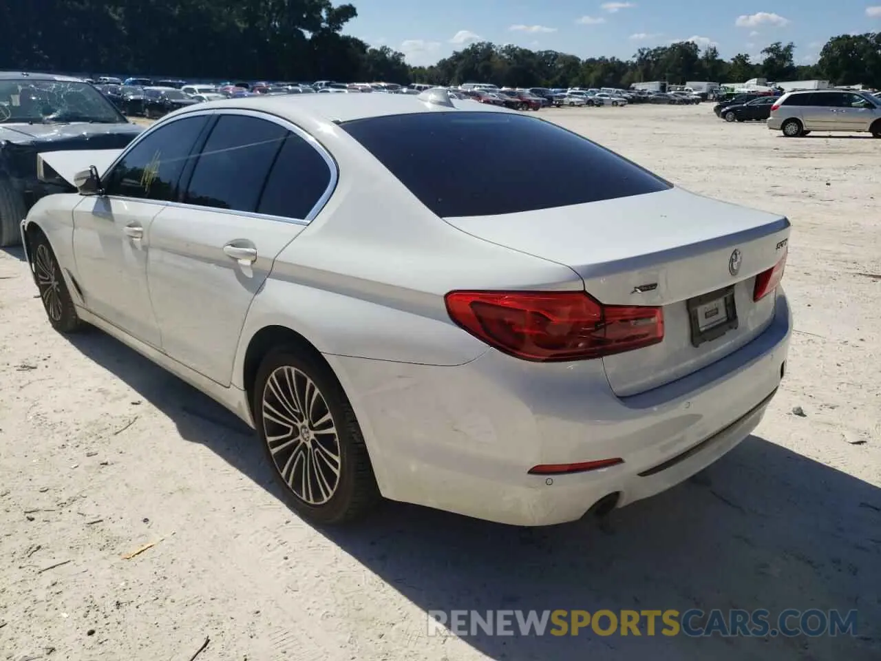 3 fotografías del automóvil dañado WBAJR7C0XLWW64660 BMW 5 SERIES 2020